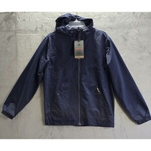 Hawke & Co Mens Performance Jacket Size Small Blue Fleece Lined Sport Fiber